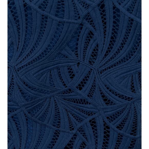 Kay Unger Dress  Zelda Lace mini blue size 2 - Picture 4 of 9